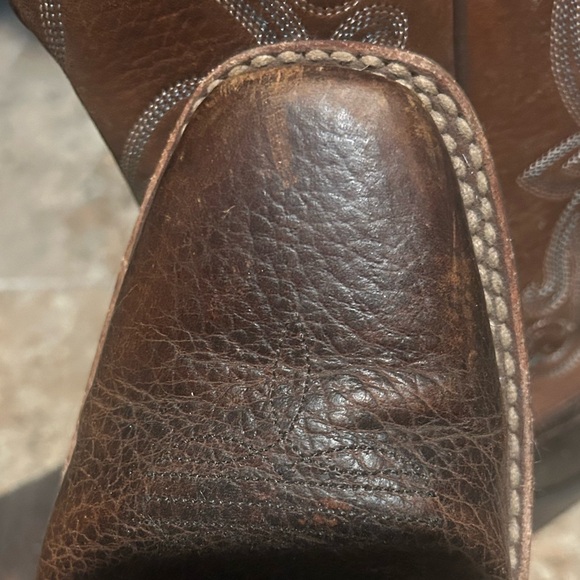 Dark brown leather western boots - Picture 6 of 6